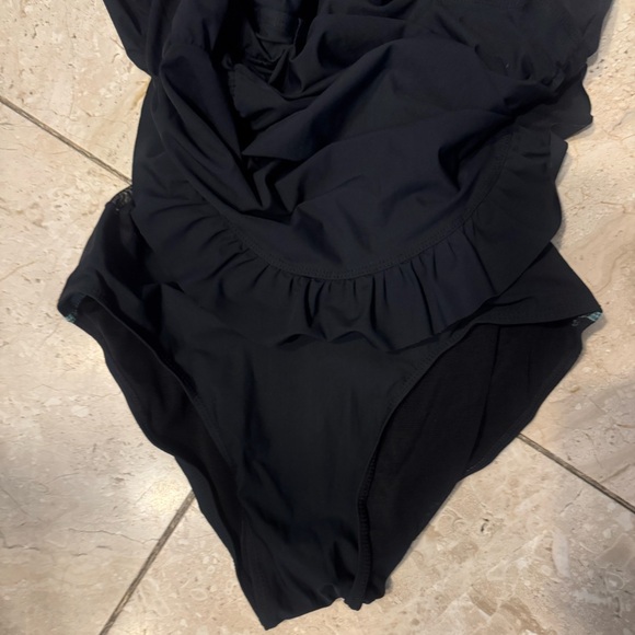 Spanx love your assets Black Halter swim dress One Piece size medium - Picture 2 of 3